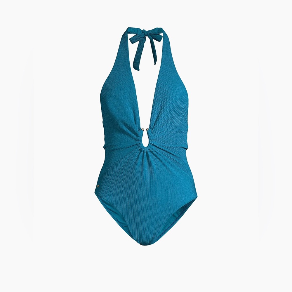PQ swim
 Ruched Halter One-Piece Swimsuit